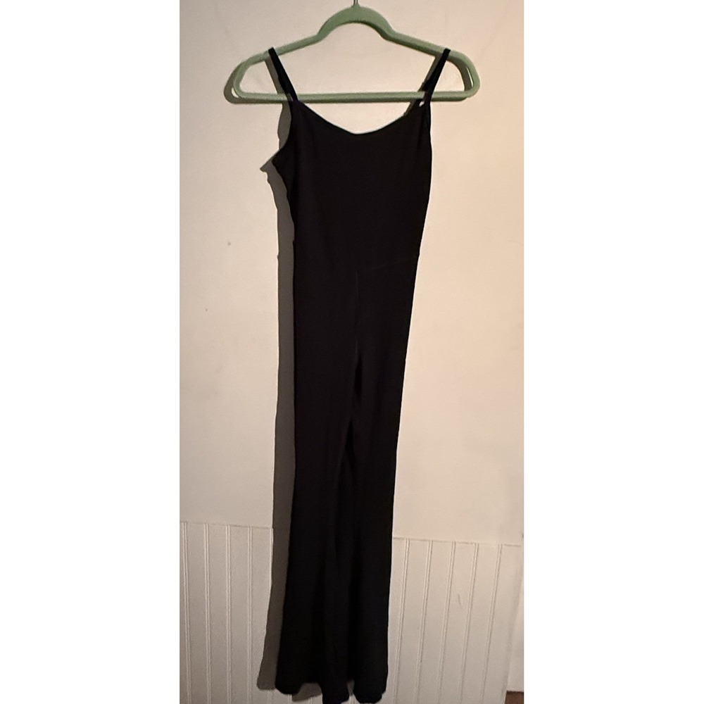OFFLINE By Aerie Jumpsuit Women Small Black Sleeveless Flare Leg Jersey Lounge
